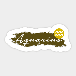 Aquarius Horoscope Sticker